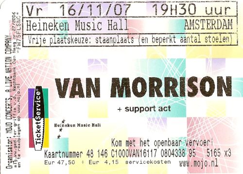 Ticket Van Morrison